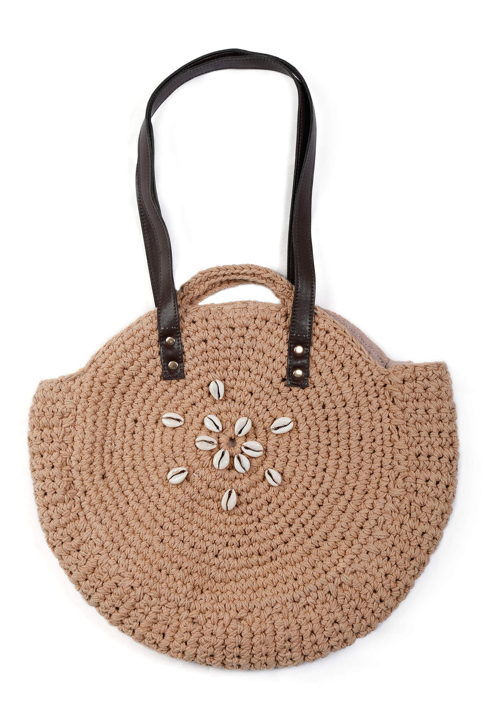Brown Thread Crochet Bag