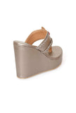 Refined Rose Gold Kolhapuri Inspired Wedges