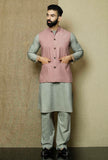 Muted Lavender  Cotton Nehru Jacket