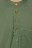 Moss Green Cotton Cambric Kurta