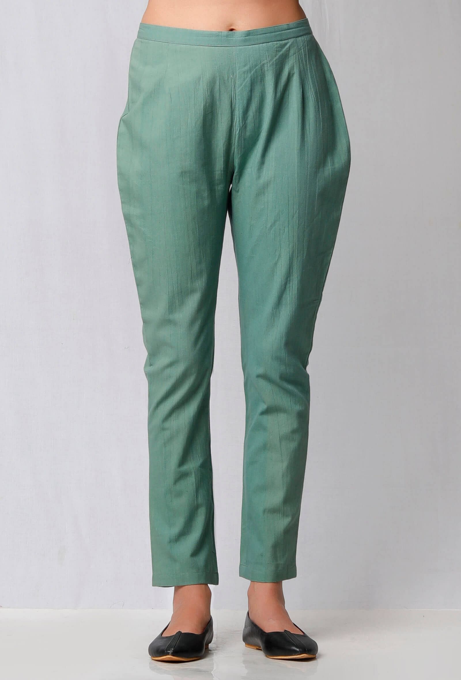 Light Sea Green Plain Pants