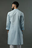 Handcrafted Aqua Blue Mangalgiri Kurta