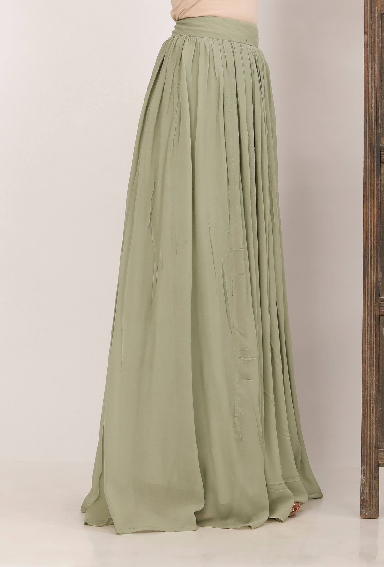 Green maxi skirt 2019 2025
