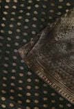 Set of 3: Grey Banarsi Kurta and Stripes Chanderi Silk Pallazo With Grey Banarsi Chanderi Dupatta