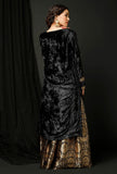 Set of 2 : Black Velvet Phiran and Black Banarsi Brocade Skirt