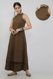 Cotton slub kurta with pockets