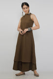 Textured slub cotton kurta