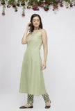 Light Green Cotton Slip Kurta