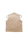 Beige Brocade Nehru Jacket