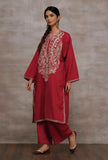 Farooq Pink Phiran Woollen Kurta