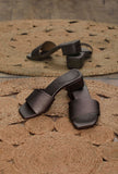 Scrappy Grey Cruelty Free Leather Heels