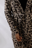 Buff Brown Canvas Cotton Long Trench Coat