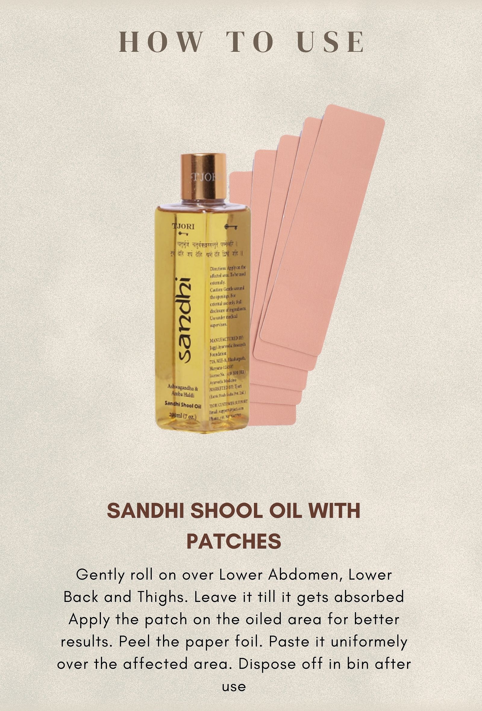 Set of 2: Sandhi Shool Oil With Patches (200ML)
