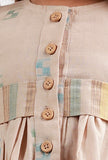 Beige Dobby Dress