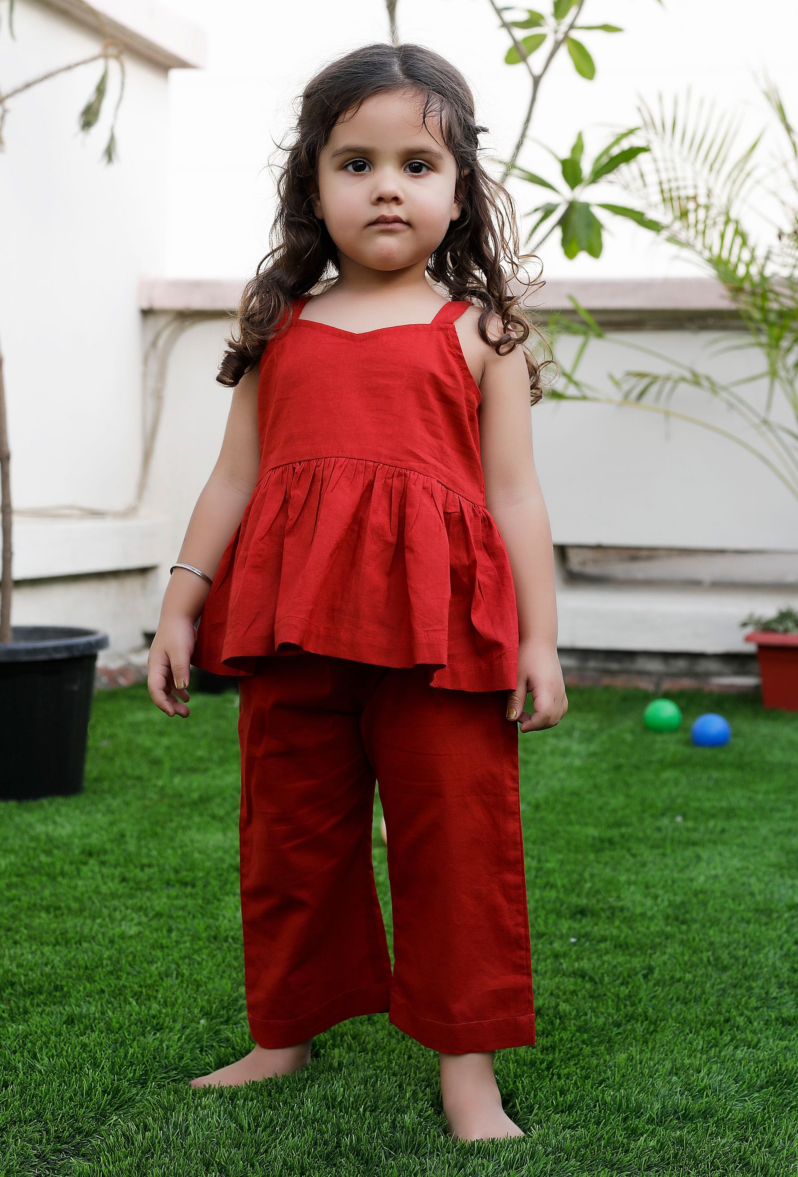 Baby girl sales red pants
