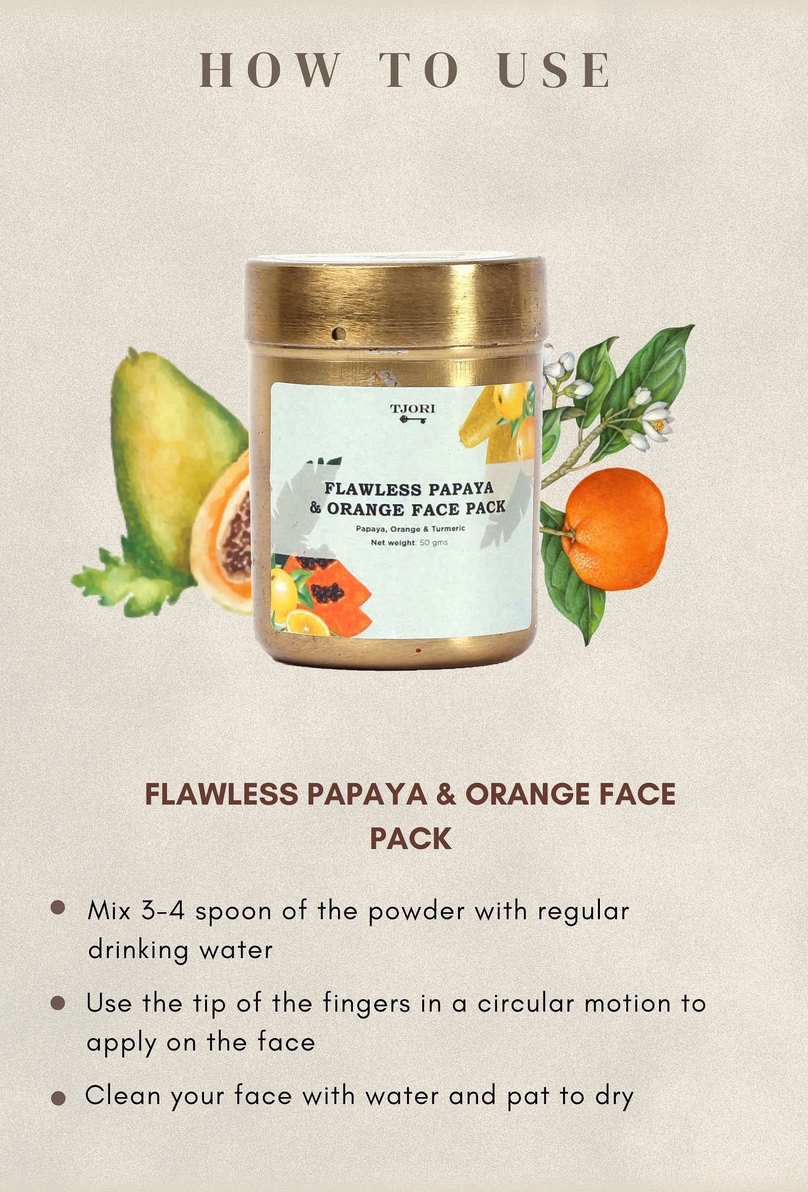 Flawless Papaya & Orange Face Pack