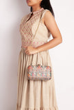 Avah Silk Madhubani Print Rectangular Box Clutch