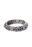 Black Silver Tribal Bangle Set