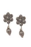 Silver Floret Small Tribal Jhumkas