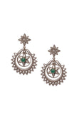 Sunflower Open Tribal Silver Chandbali
