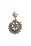 Sunflower Open Tribal Silver Chandbali