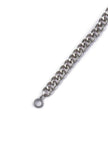 Aidah Twisted Silver Chain Brass Necklace