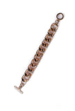 Copper Twisted Gold Chain Brass Bracelet