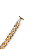 Copper Twisted Gold Chain Brass Bracelet