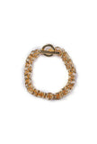 Nasir Twisted Gold Chain Brass Bracelet