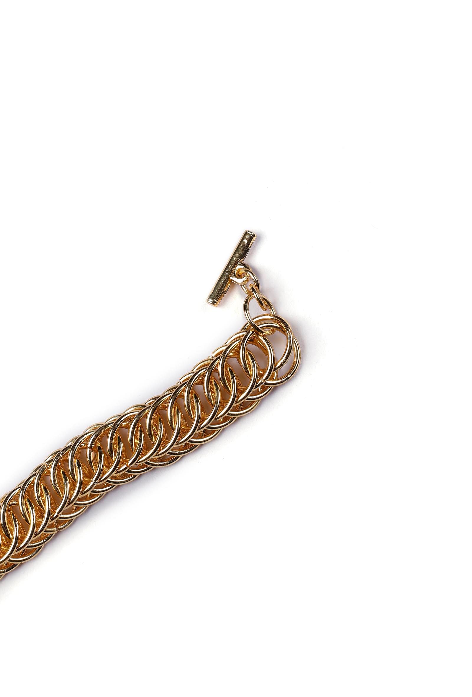 Eshe Gold Single Layered Chain Necklace