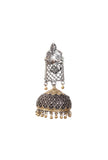 Lotus Gold Brass Tribal Earrings