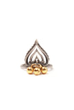 Set of 4: Lotus Silver Brass Toering