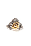 Set of 4: Gold Lotus Silver Brass Toering