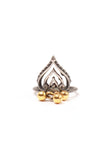 Set of 4: Swara Silver Brass Toering