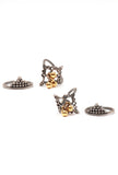 Set of 4: Suhani Silver Brass Toering
