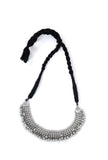 Kashvi Silver Black Thread Necklace