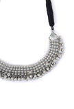 Kashvi Silver Black Thread Necklace