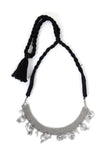 Sneha Silver Black Thread Necklace