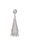 Nur Cone Silver Tribal Earrings