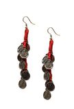 Aria Tribal Coin Thread Earrings