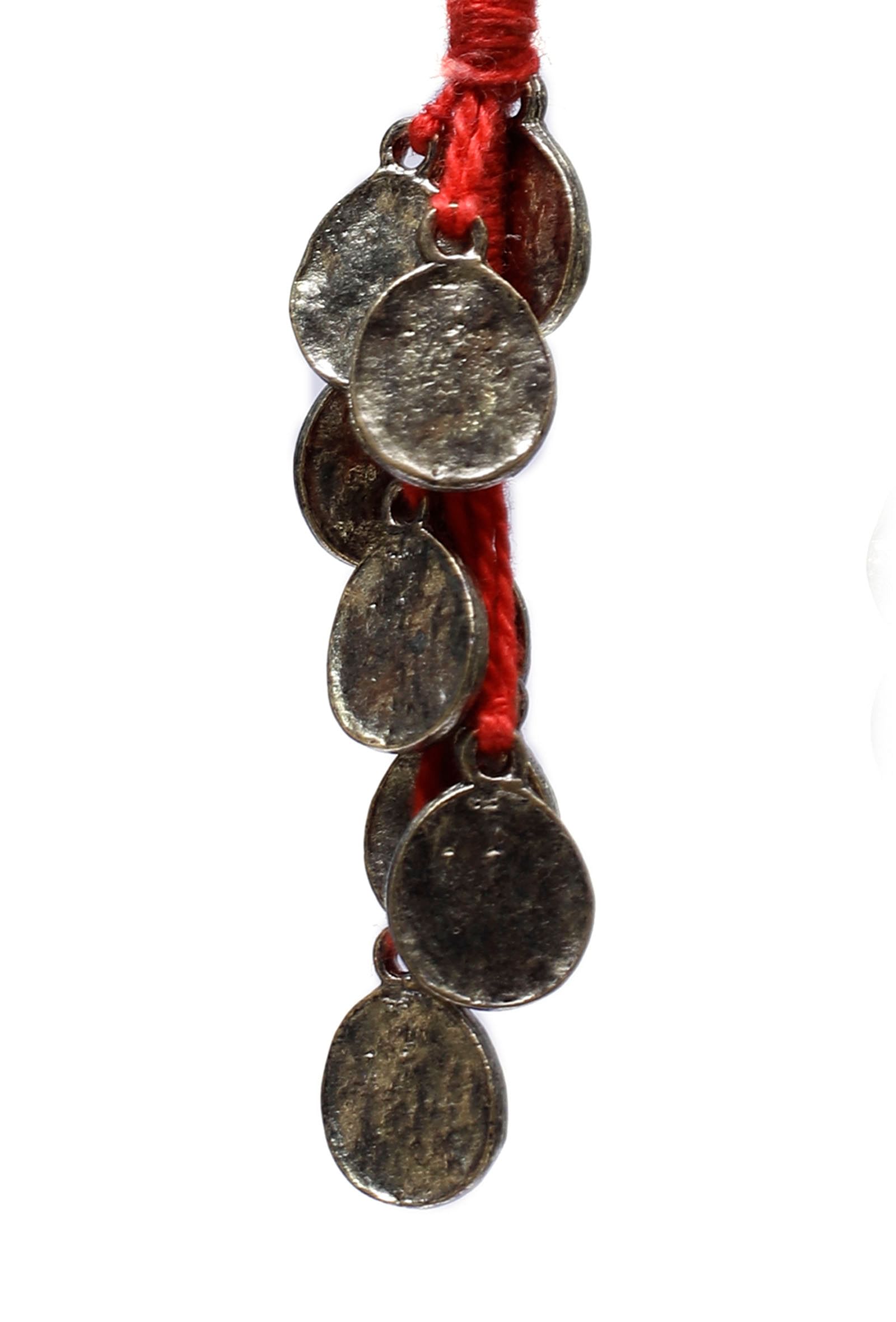 Aria Tribal Coin Thread Earrings