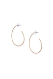 Arc Line Brass Earrings