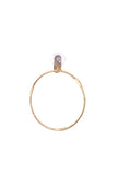 Big Loop Brass Earrings