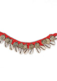 Tangerine Orange Coin Tribal Anklet