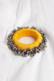 Yellow Thread Wooden Bangles