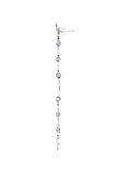 Moon Chain Brass Earrings