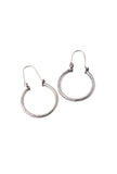 Medium Size Circular Hoop Earrings (Silver plated)