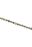 Dhokra-Inspired Green Thread German Silver Bracelet