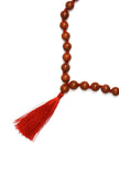Coral Red Lava Chanting Beads