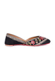 Heydia Black Fulkari Jutti